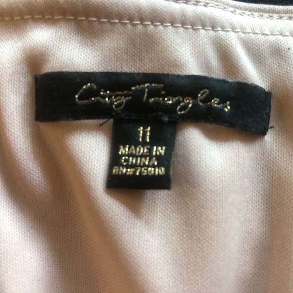 City Triangles black and nude lined lace bodice formal gown Size 11 - Picture 5 of 9